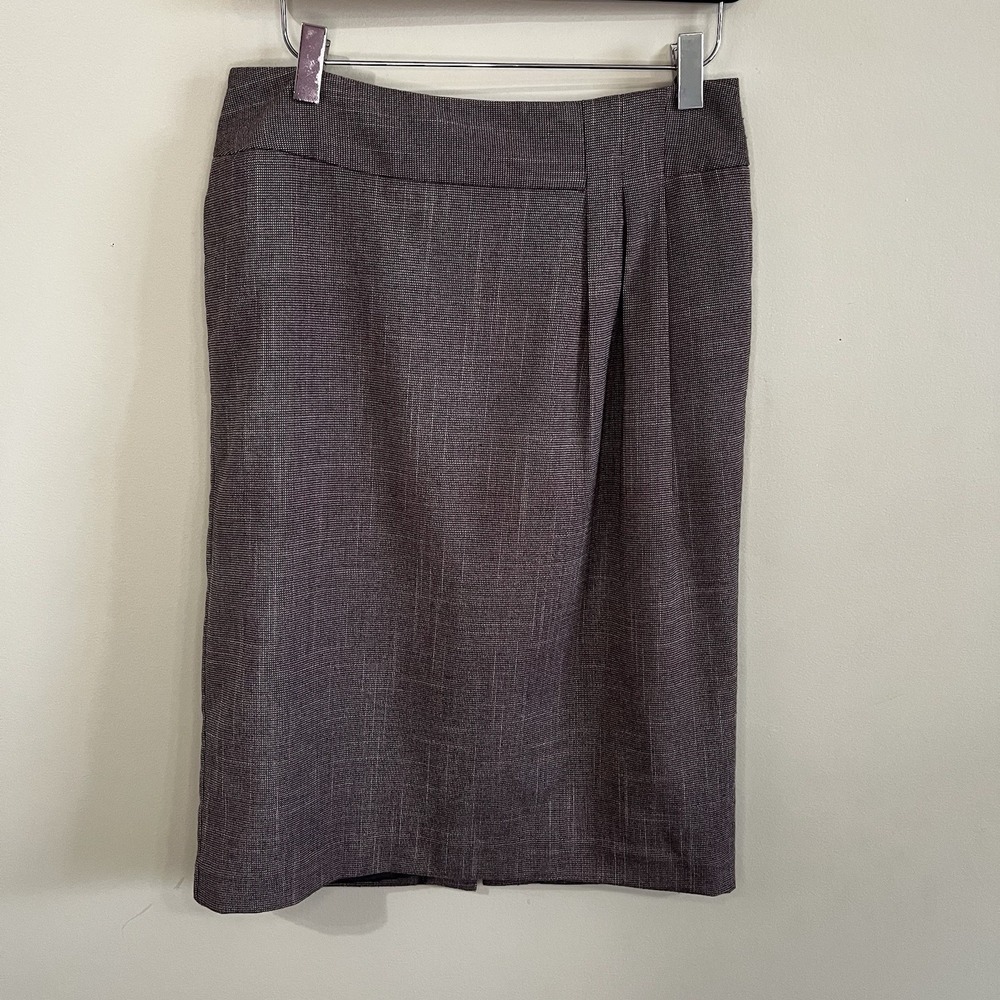 Worthington Straight Pencil Skirt Lined‎ Brown & Tan Career Size 4